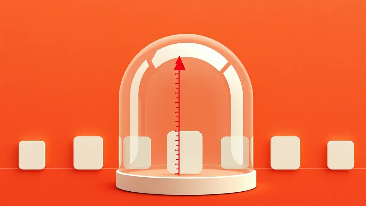 Illustration: A transparent glass dome hovers over a row of generic white application icons, shielding them from above.